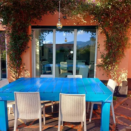 Sehr Moderne Mit Mediterranem Flair Und Hangematten Im Garten Apartment
